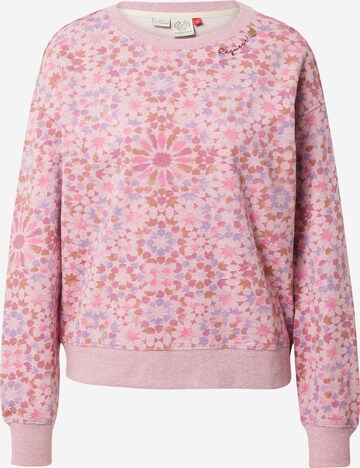 Ragwear Sweatshirt 'JAVVA' in Roze: voorkant