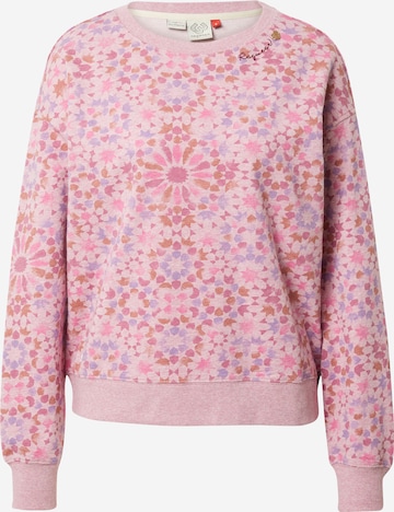 Sweat-shirt 'JAVVA' Ragwear en rose : devant