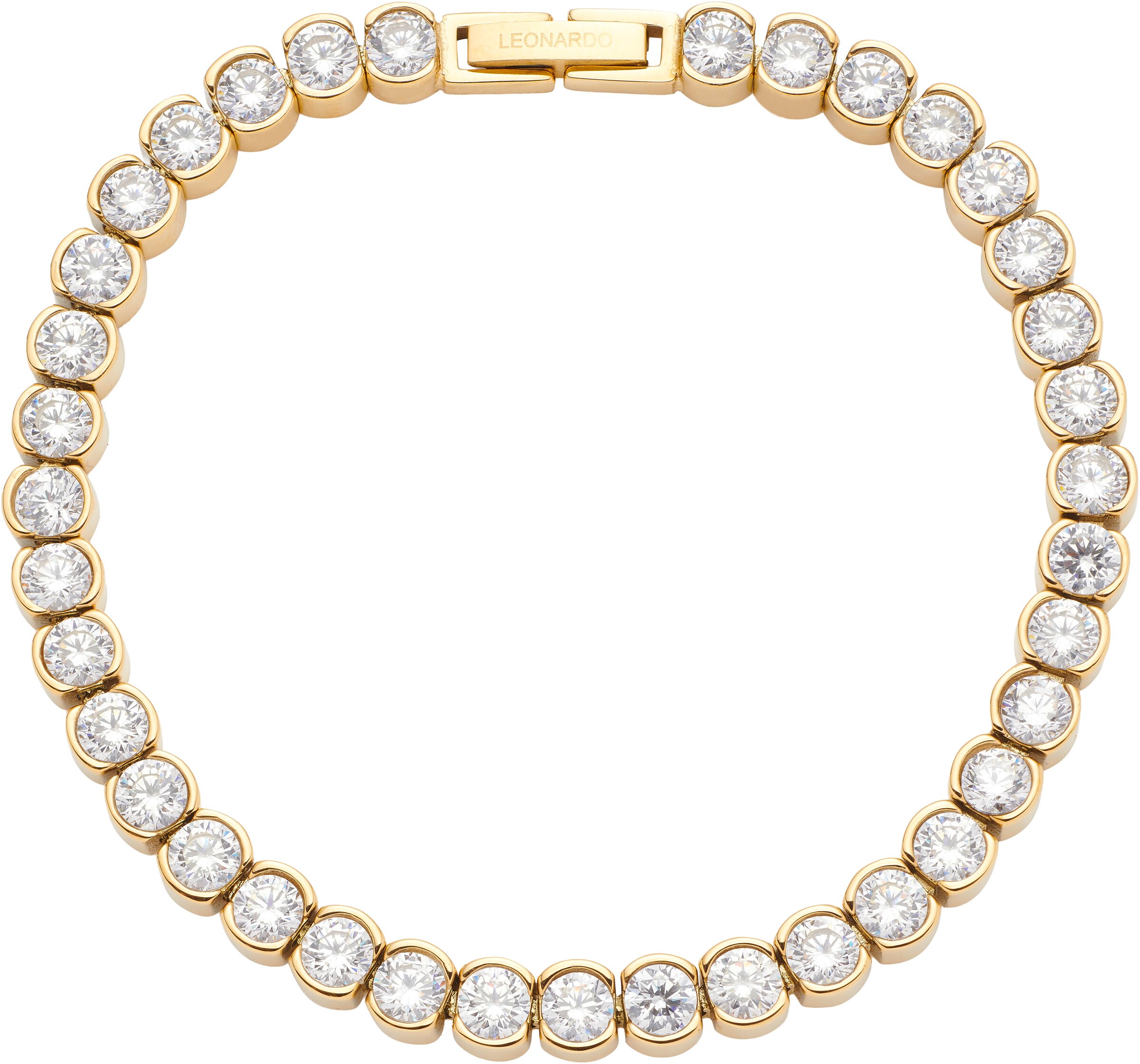 LEONARDO Bracelet in Gold: front