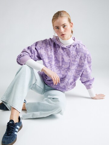 ROXY Sweatshirt 'THAT GIRL BEAUTIFUL' in Purple