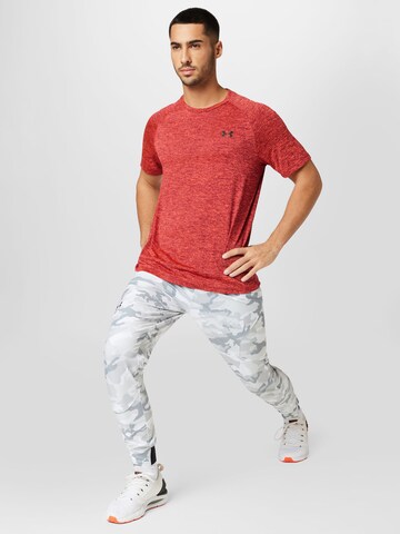 UNDER ARMOUR Regular Fit Funksjonsskjorte 'Tech 2.0' i rød