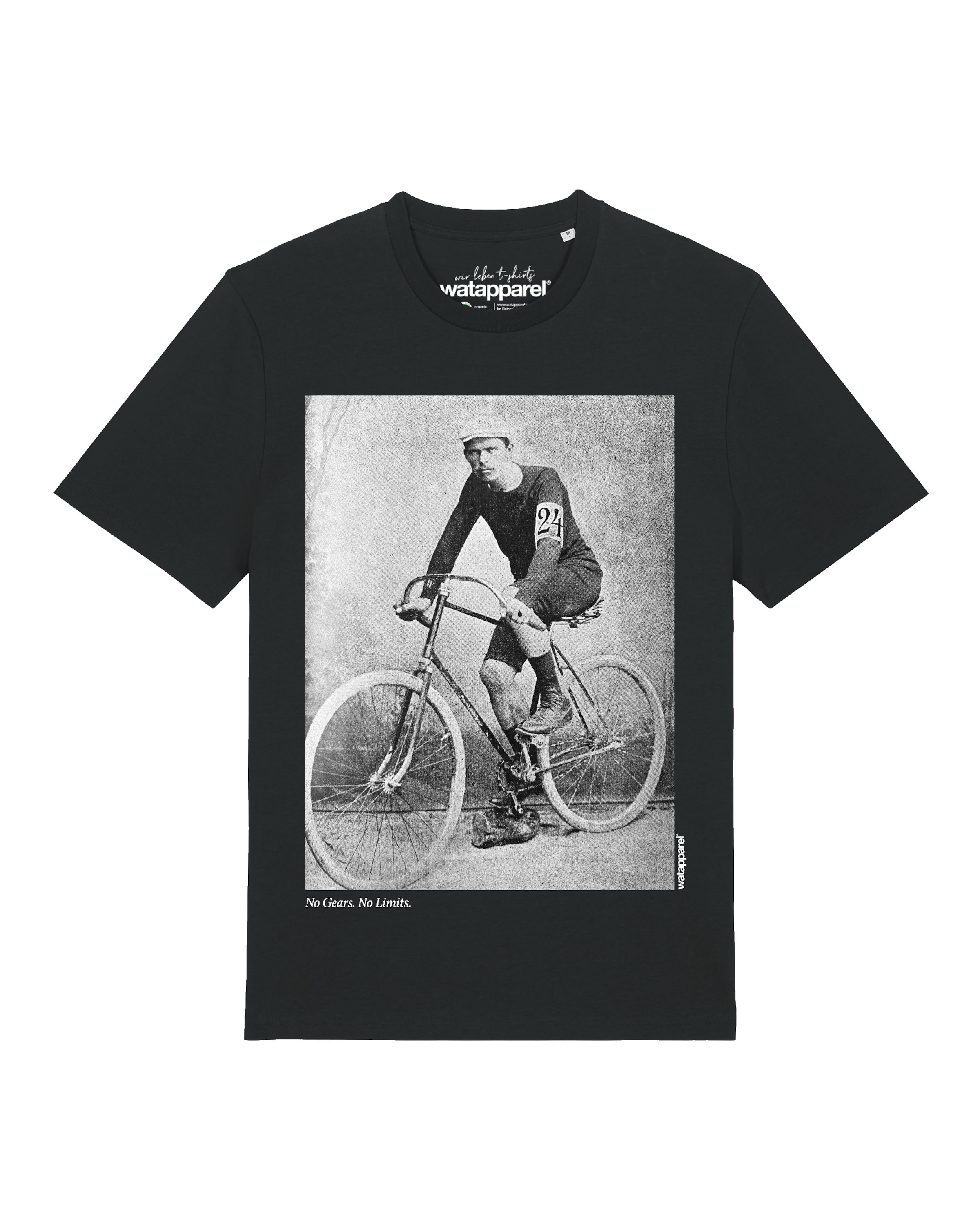 T-Shirt 'No Gears No Limits' Watapparel en noir : devant