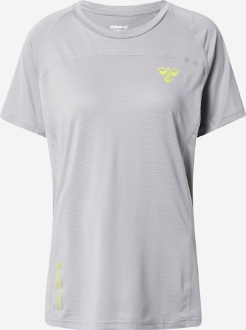 T-shirt fonctionnel Hummel en gris : devant