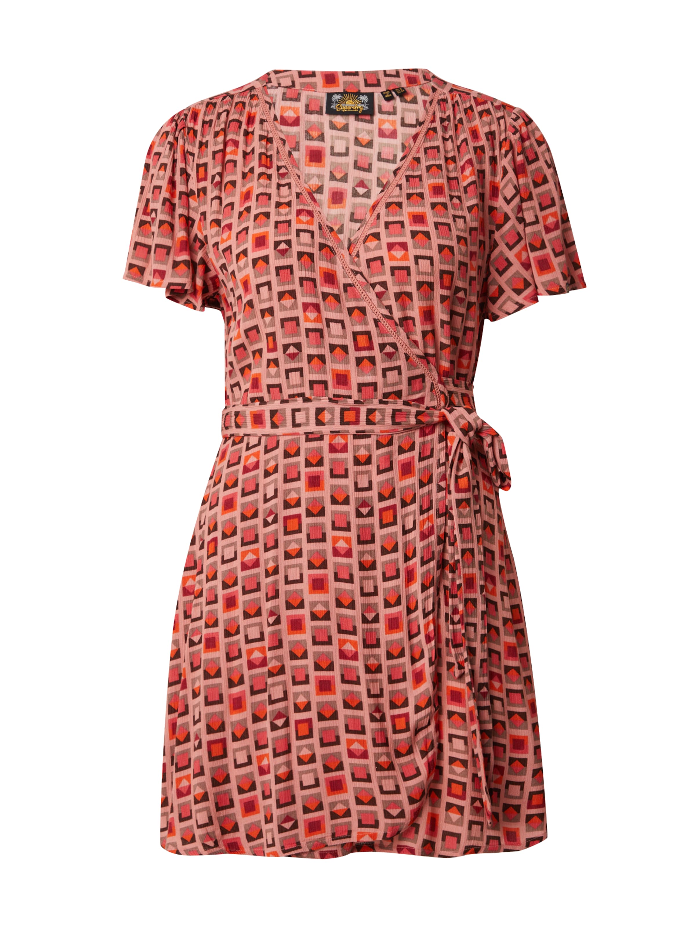 Superdry Рокля в розово: отпред