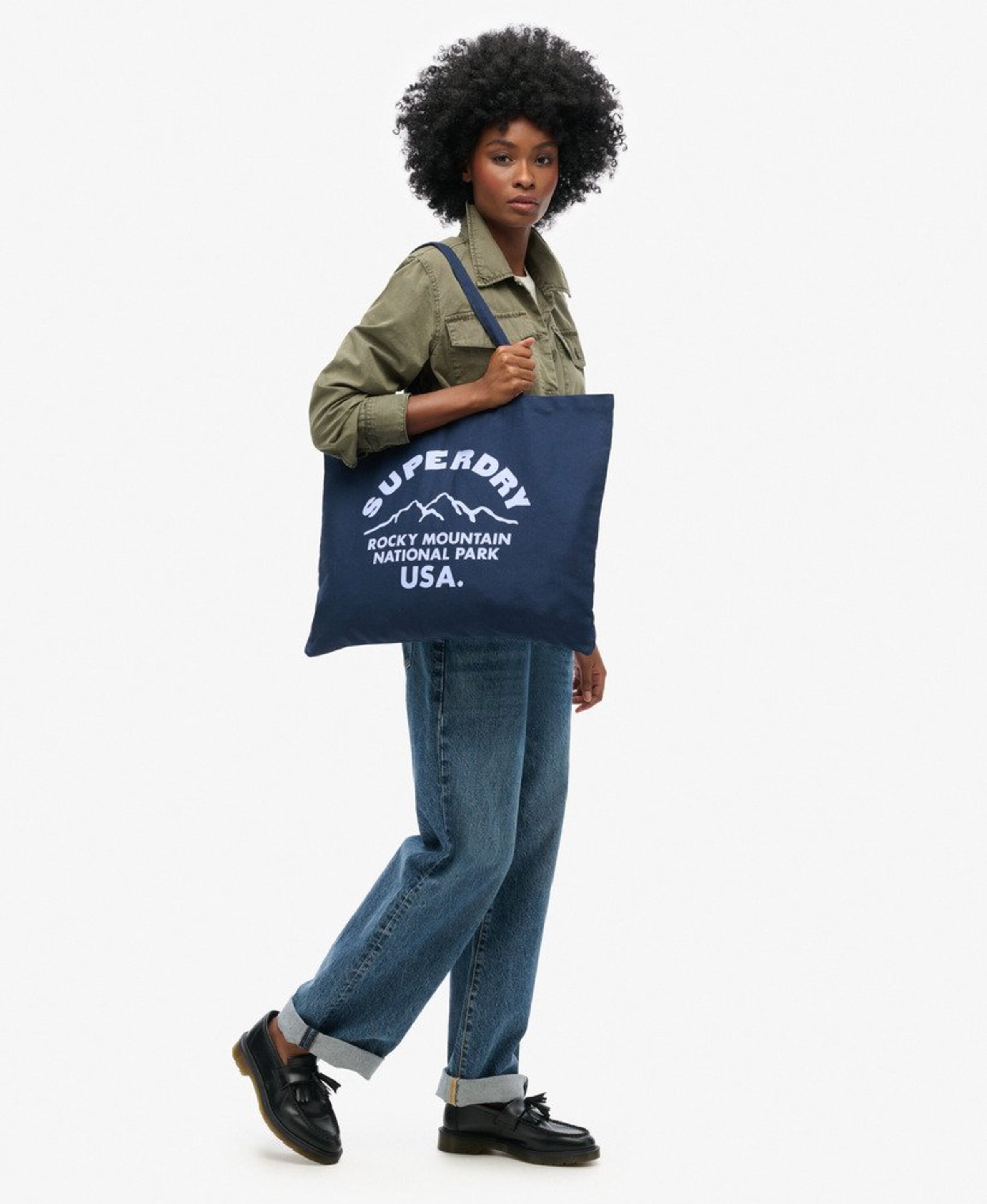Cabas Superdry & Co en bleu : devant