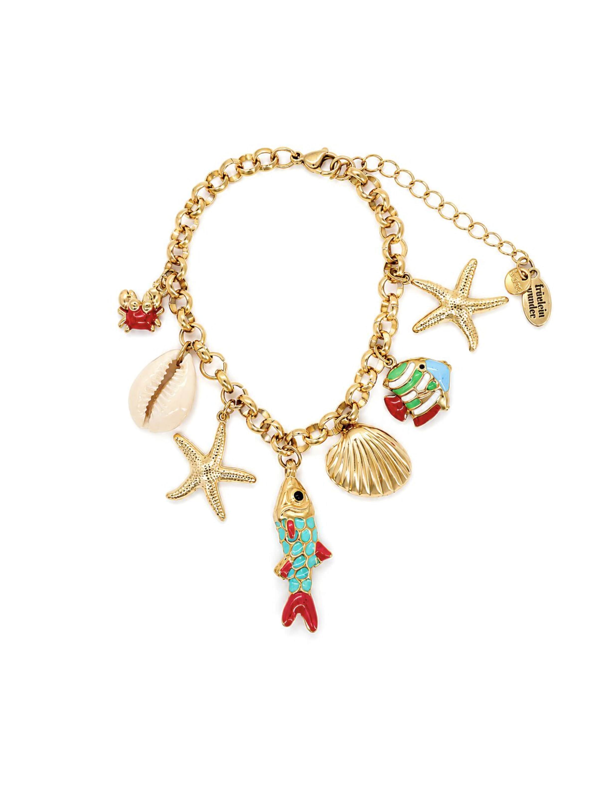 Fräulein Wunder - Pulsera 'Sea World' en oro: frente