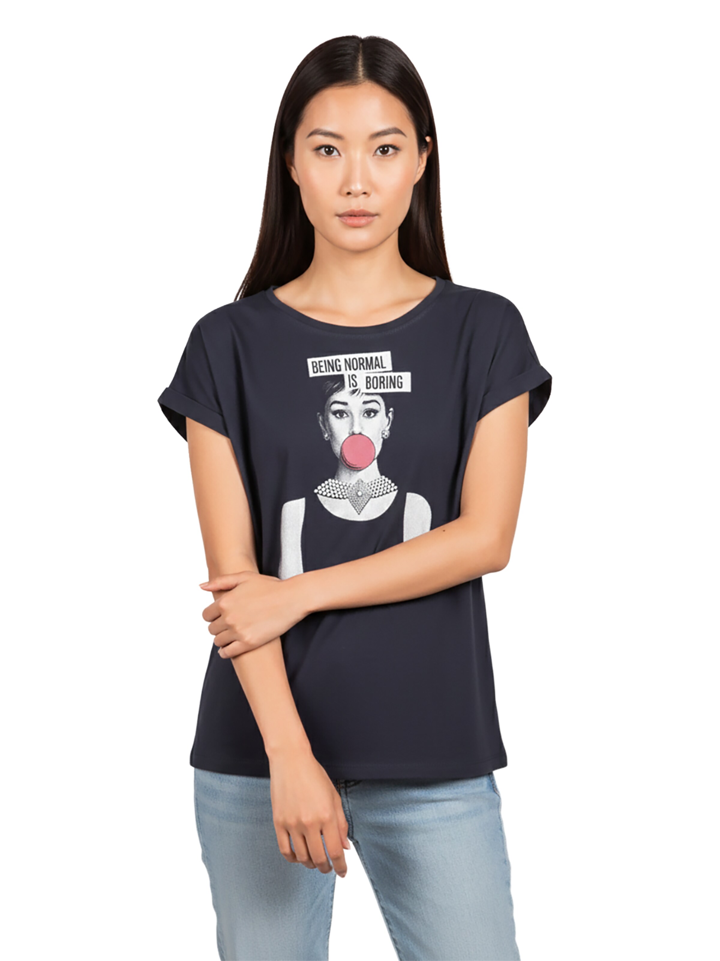 MAKAYA Shirt 'Normal is Boring' in Blue