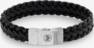 Rebel & Rose Bracelet in Black: front