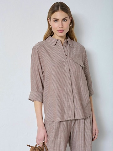 co'couture Shirt ' JihoCC ' in Bruin: voorkant