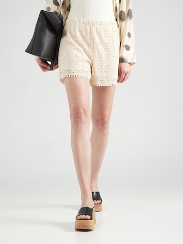 VERO MODA Regular Trousers 'VMMAYA' in Beige: front