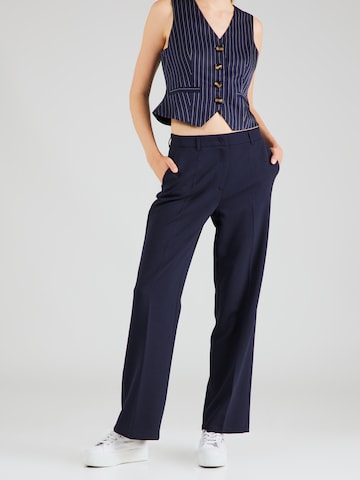 Loosefit Pantalon à plis s.Oliver BLACK LABEL en bleu : devant