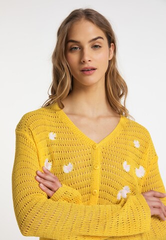 MYMO Knit cardigan in Yellow