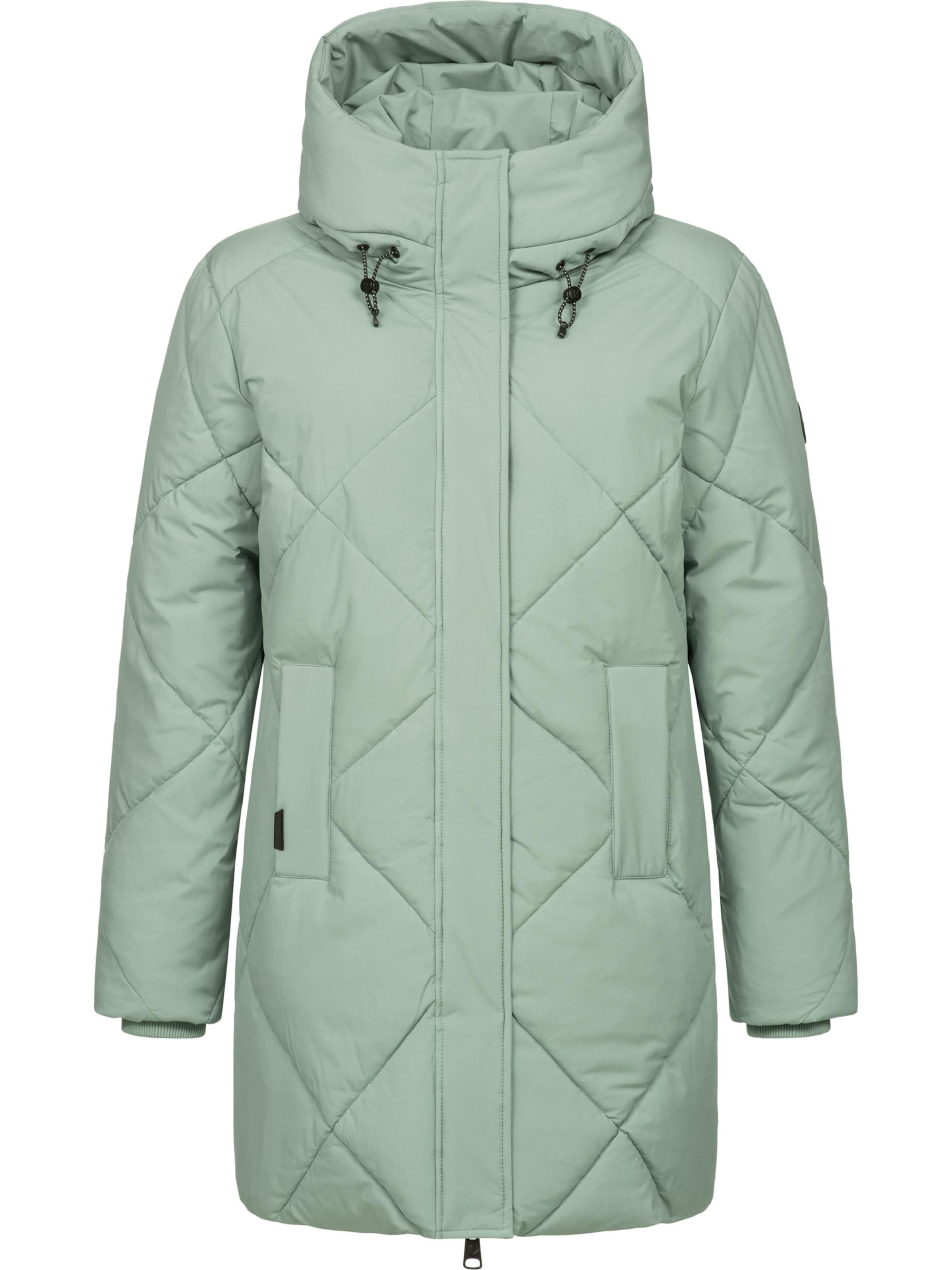 Manteau fonctionnel 'Diamanta' Ragwear en vert : devant