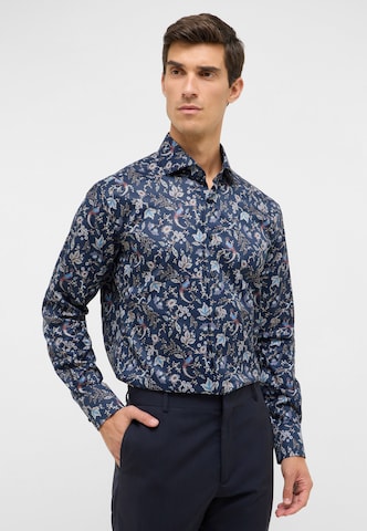 ETERNA Regular fit Zakelijk overhemd in Blauw: voorkant