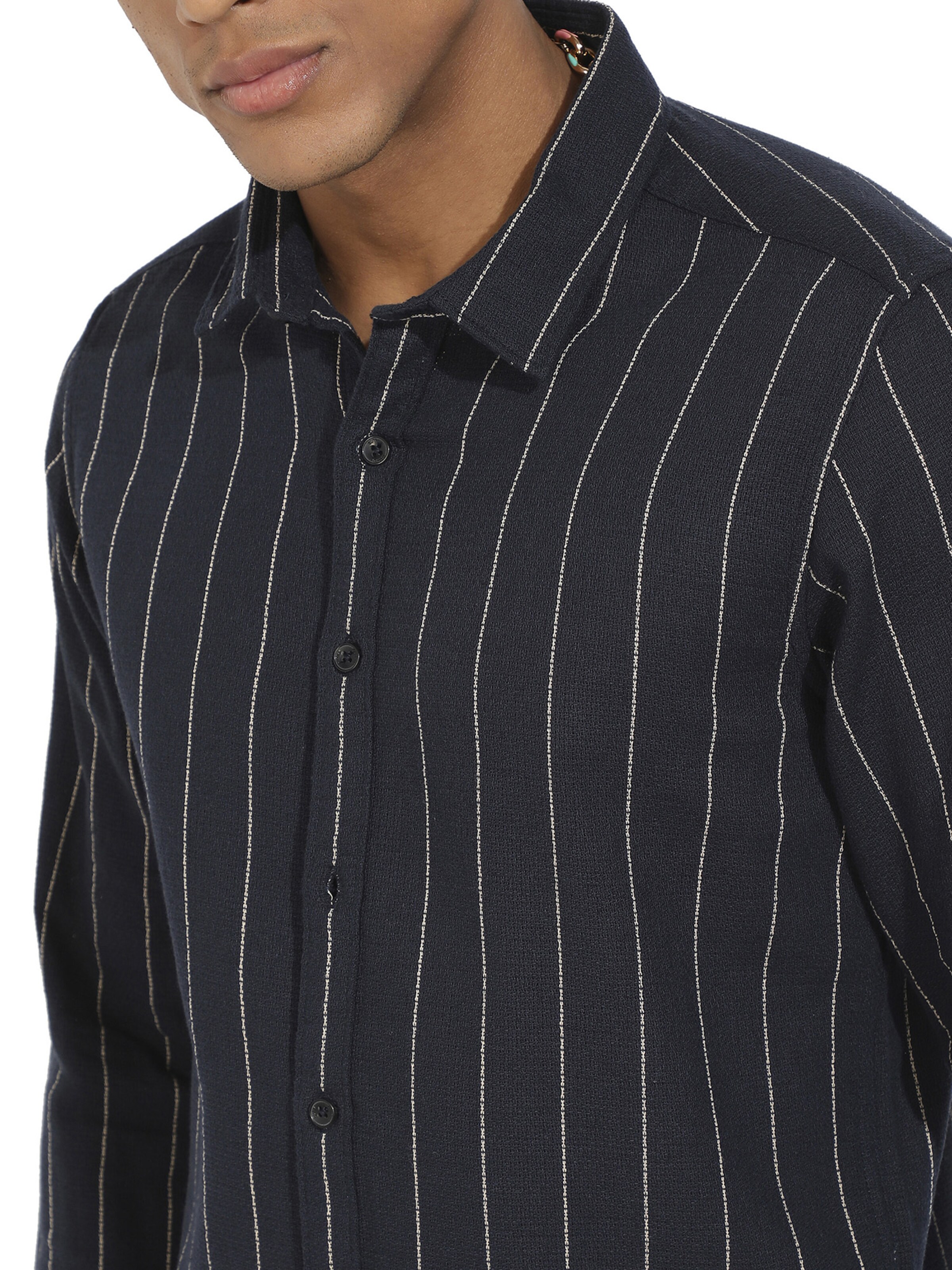 Campus Sutra Regular fit Overhemd ' Ezra ' in Blauw