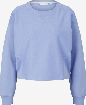 TOM TAILOR DENIM Sweatshirt in Blue: front