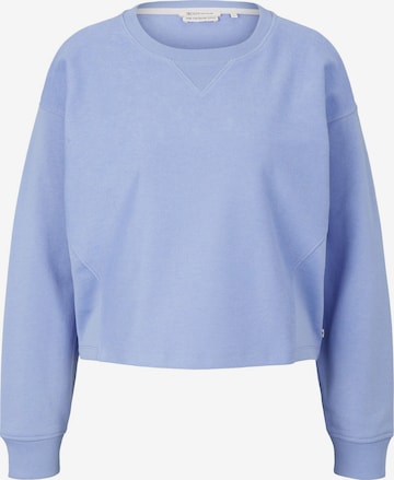 TOM TAILOR DENIM Sweatshirt i blå: framsida