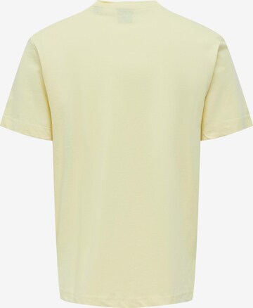 Tricou 'MAX' de la Only & Sons pe galben