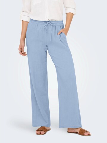 JDY Wide leg Παντελόνι 'JDYTHEIS' σε μπλε: μπροστά