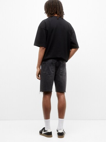 Pull&Bear Loosefit Farmer - fekete