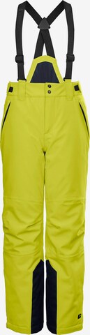 KILLTEC Workout Pants 'KSW 79' in Yellow: front