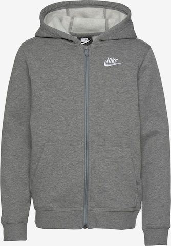 Nike Sportswear Regular fit Zip-Up Hoodie in Grey: front
