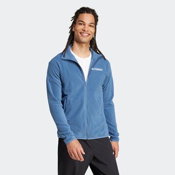 ADIDAS TERREX Athletic Fleece Jacket 'Ess' in Blue