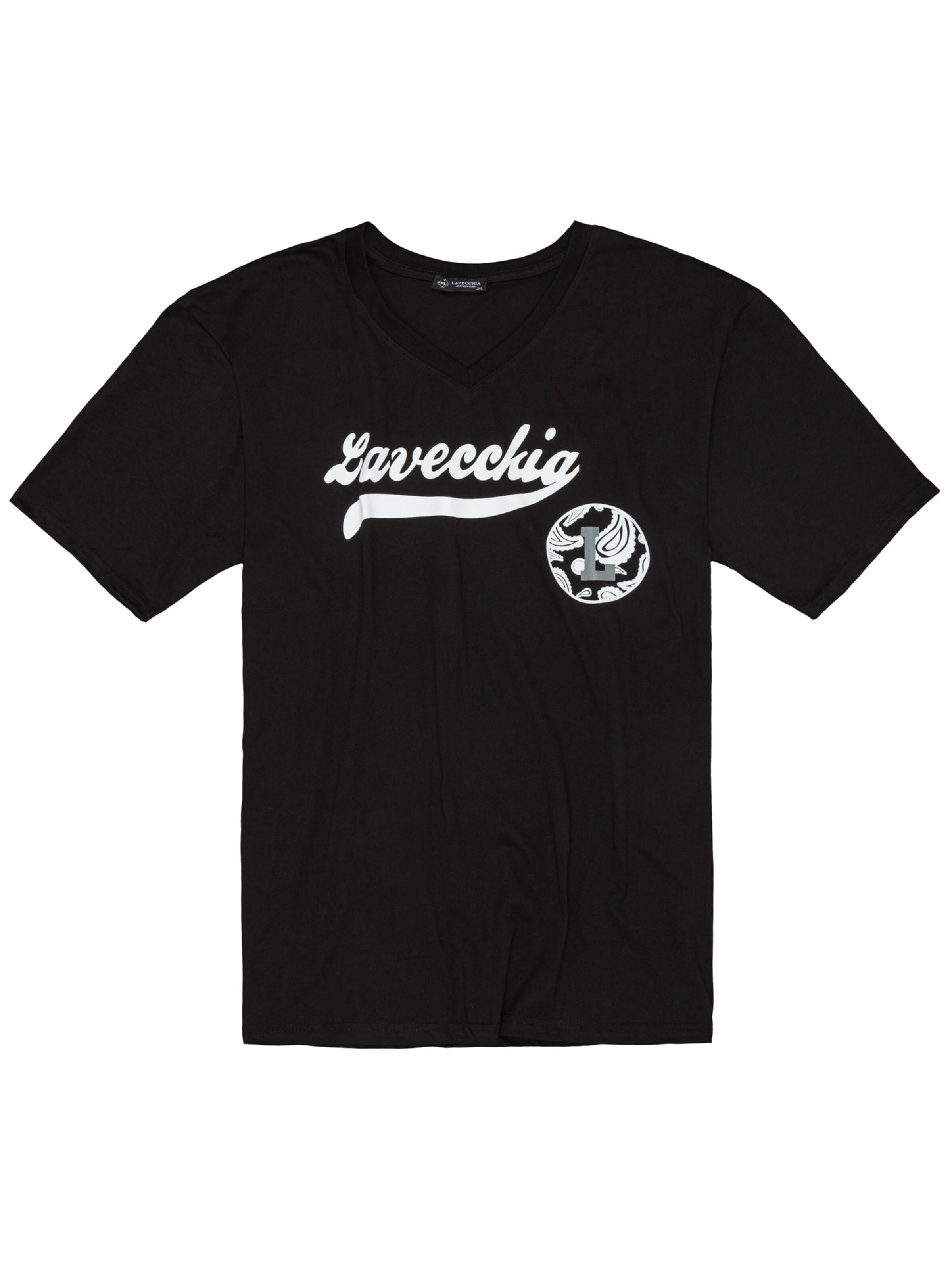 Lavecchia - Camiseta 'LV-9900 Übergrößen' en negro: frente
