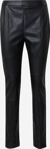 BOSS Orange Slim fit Leggings 'Tacka' in Black: front