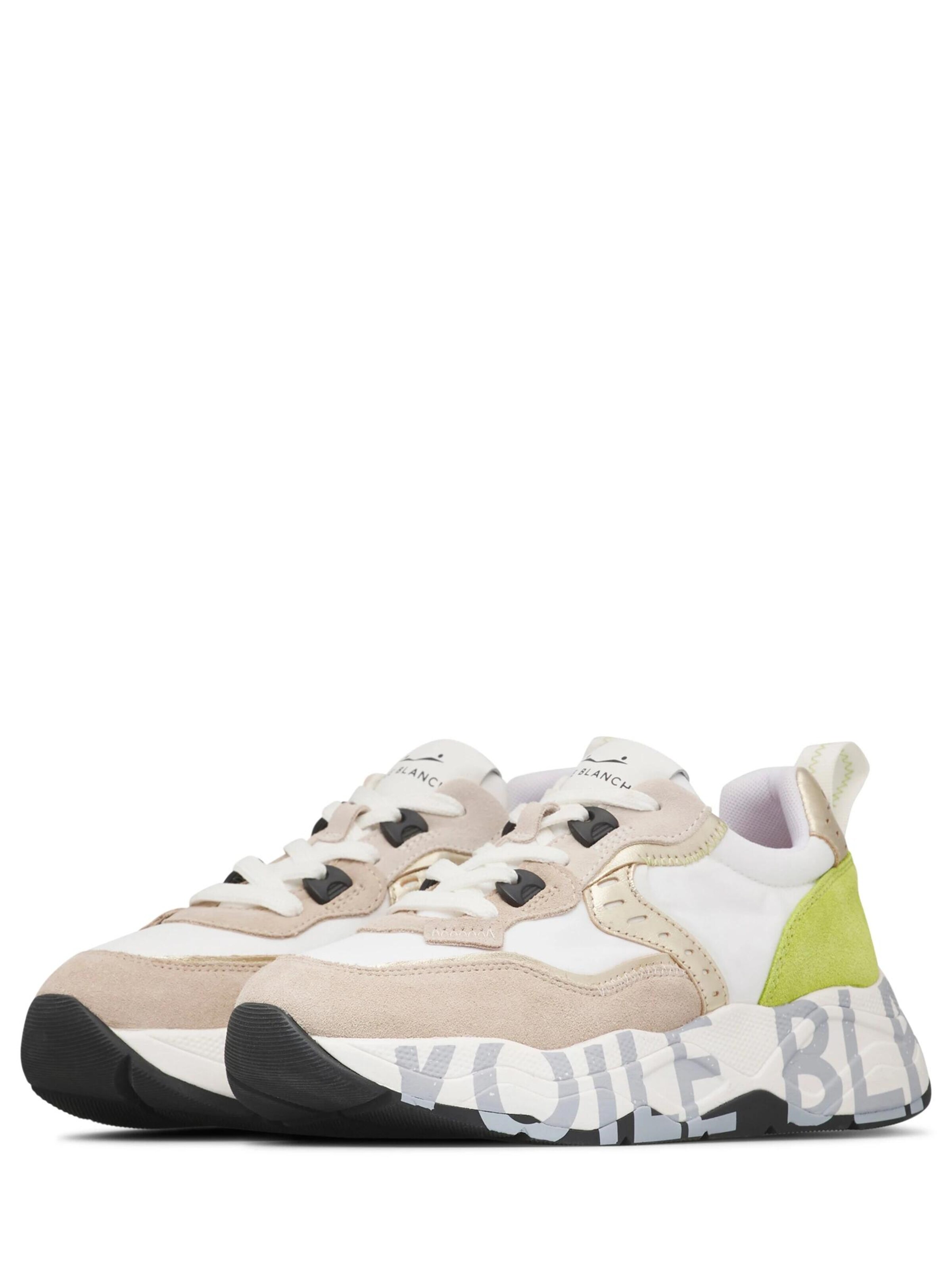Voile blanche Lace-up shoe 'CLUB105.' in Beige