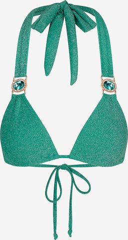 Moda Minx Bikini top 'Lumiere Amour' in Green: front