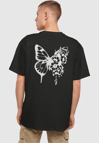 Merchcode T-Shirt 'Flowers Bloom' in Schwarz