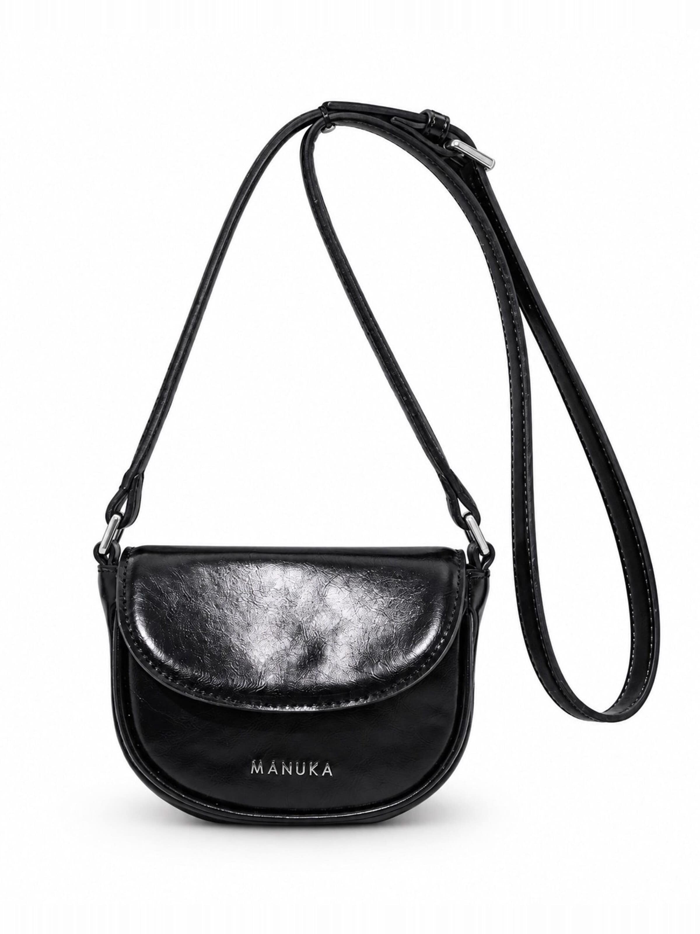 MANUKA Schultertasche‌‌‌‌‌ in Schwarz: Vorderseite