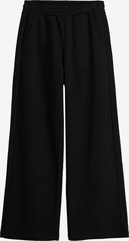 Bershka Wide leg Pants in Black: front