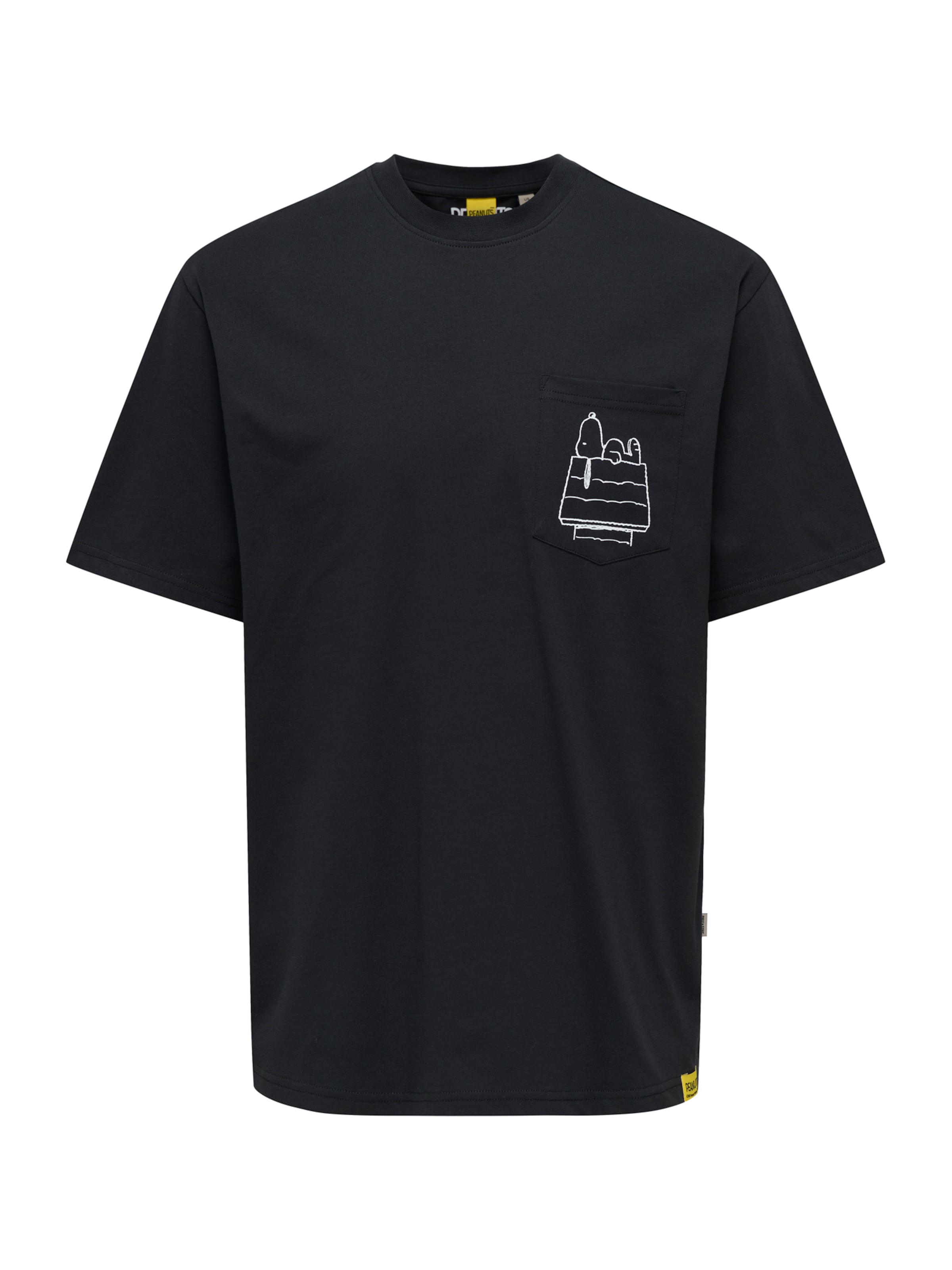 Only & Sons Tričko 'ONSPEANUTS' - Čierna: predná strana