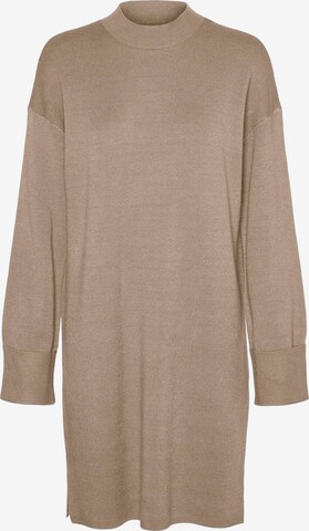 VERO MODA Knitted dress 'Goldneedle' in Beige: front