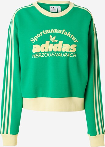 ADIDAS ORIGINALS Sweatshirt in Green: front