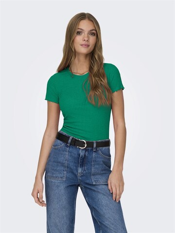 T-shirt 'Emma' ONLY en vert : devant