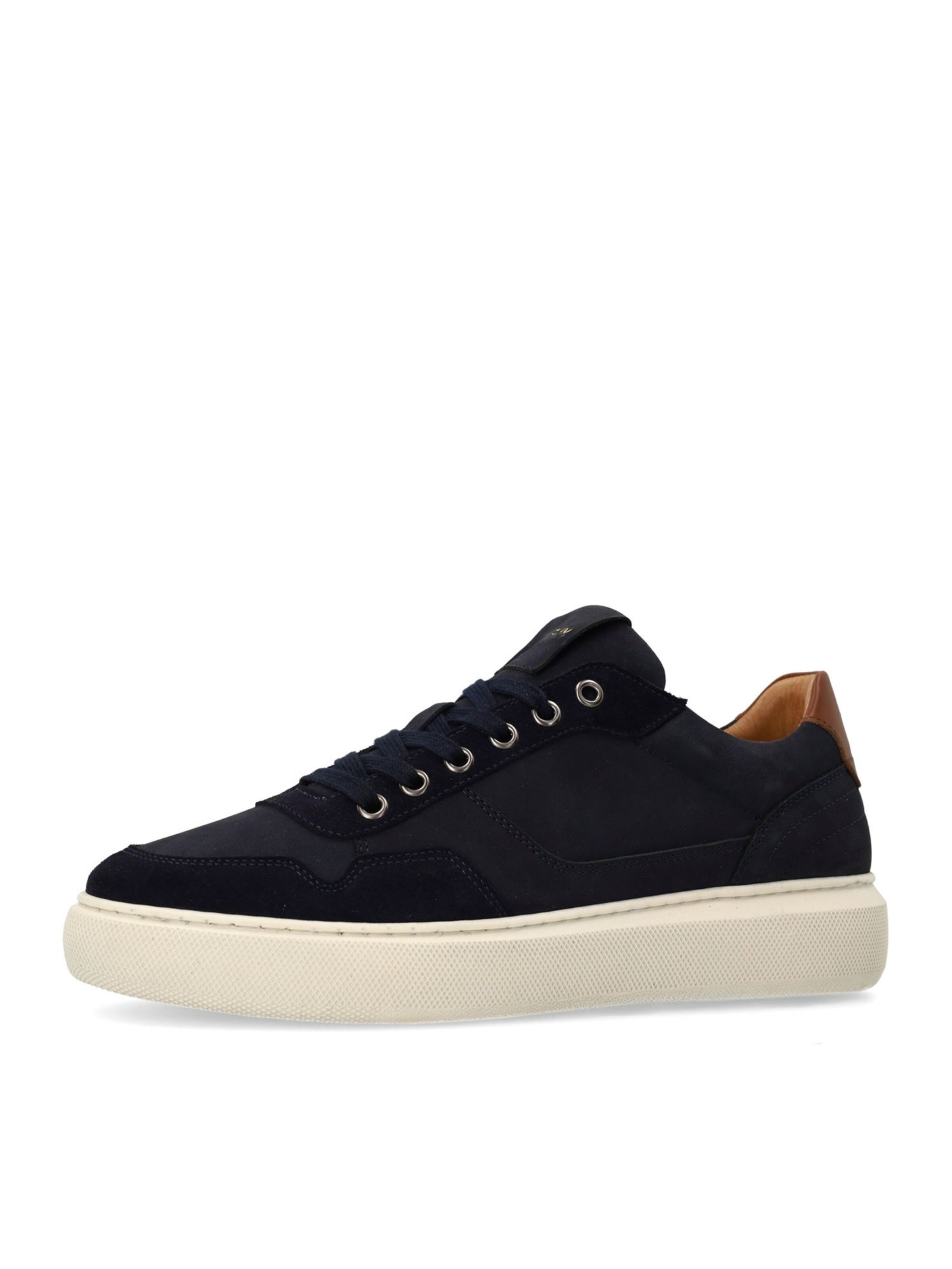 Baskets basses MANFIELD en bleu : devant