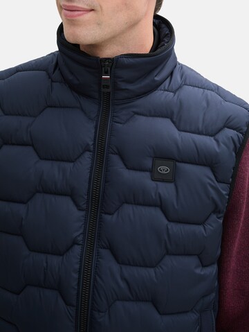 TOM TAILOR Bodywarmer 'Hybrid' in Blauw
