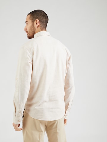 INDICODE JEANS - Ajuste regular Camisa 'Vento' en beige