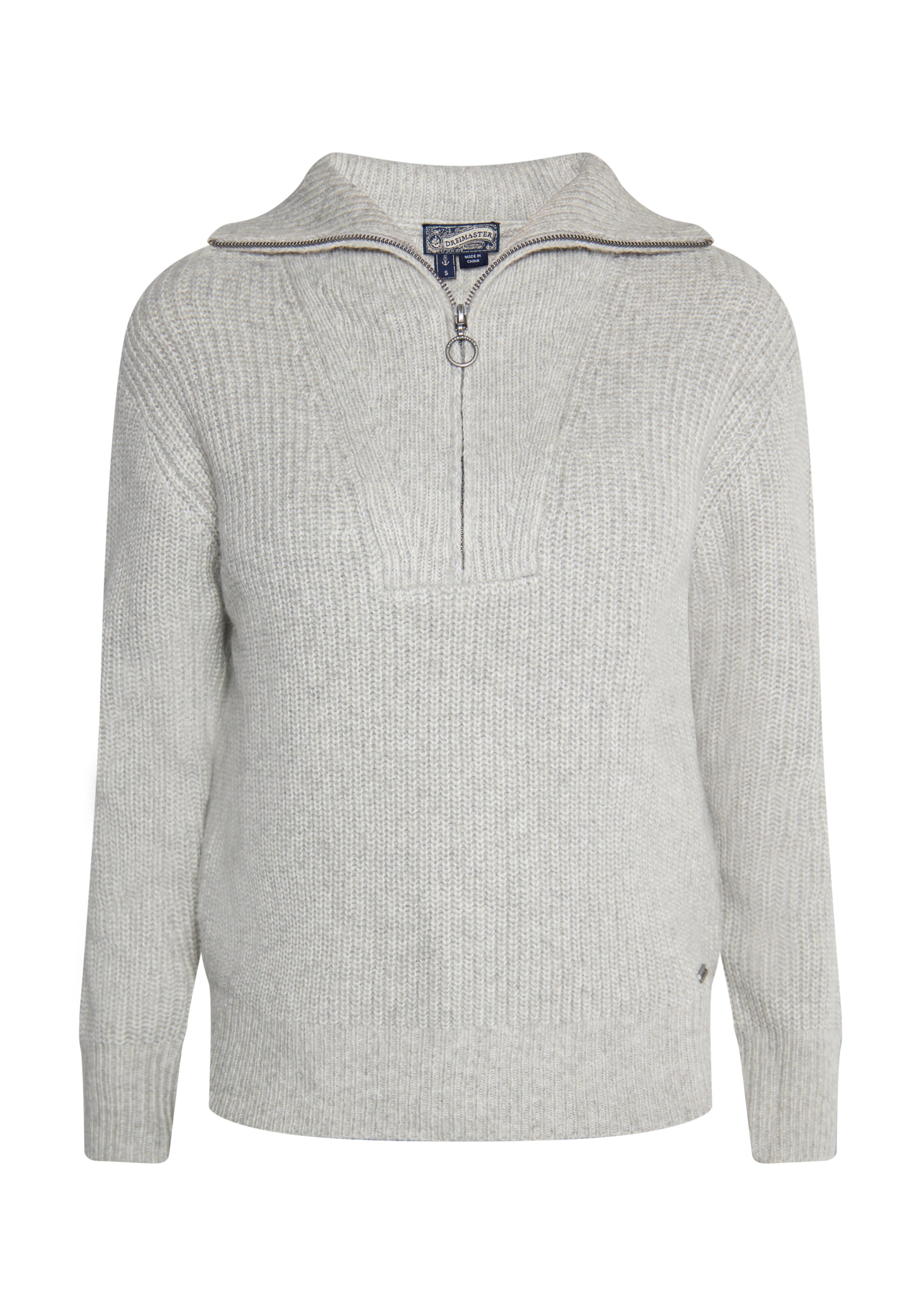 DreiMaster Vintage Pullover in Grau: Vorderseite