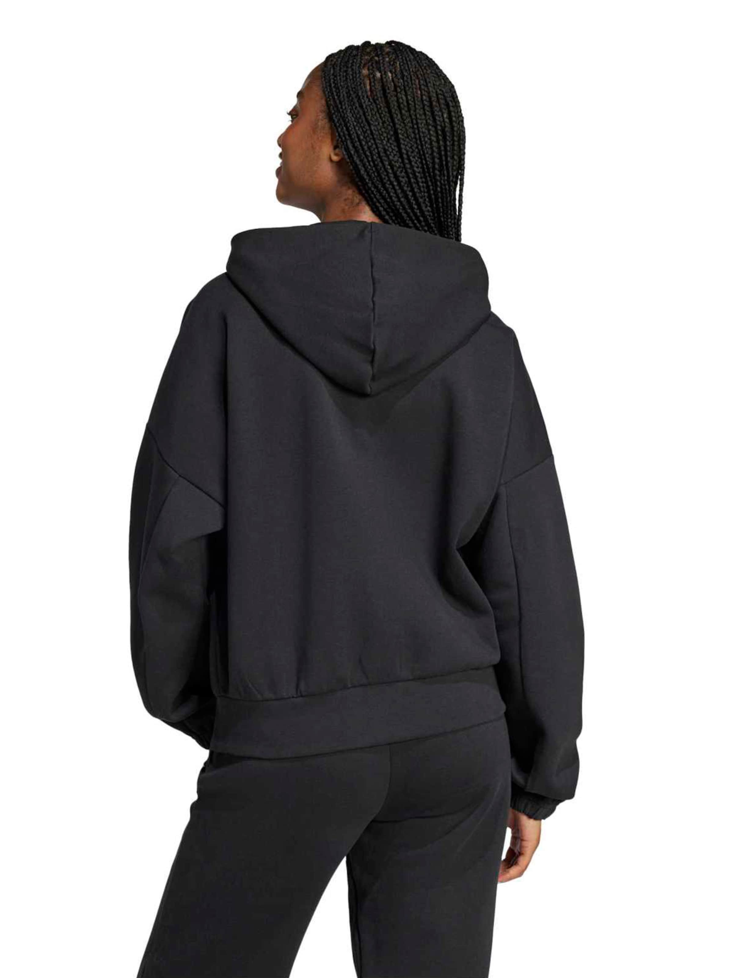 ADIDAS SPORTSWEAR Спортна жилетка с качулка 'Future Icons' в черно