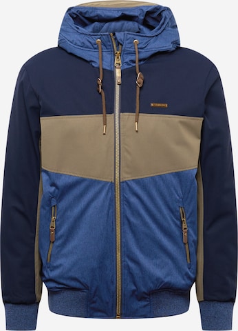 Ragwear Between-season jacket 'NOWY REMAKE' in Blue: front