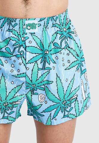 Lousy Livin Boxershorts 'Weedy & Broccoli' in Blau