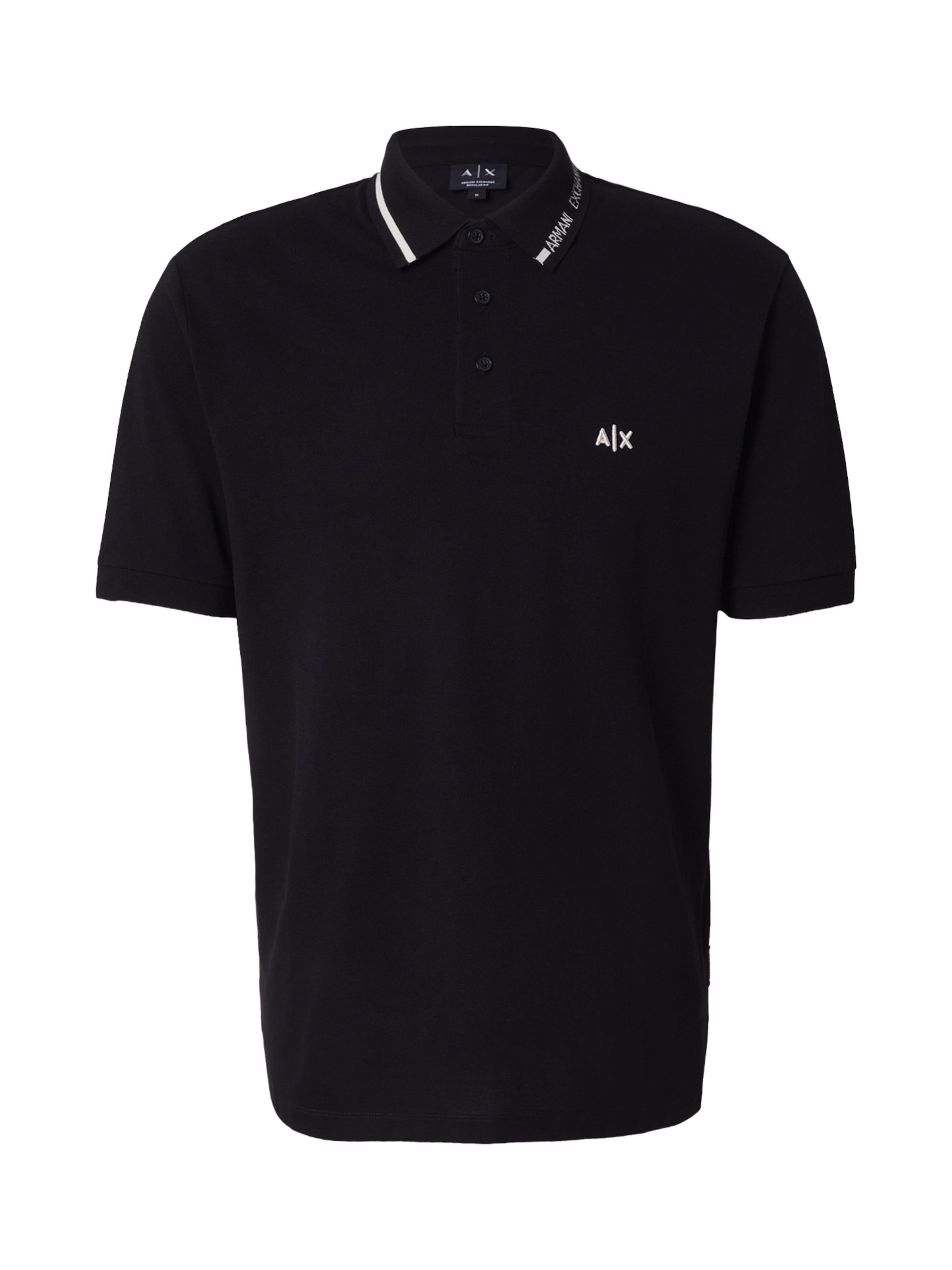 ARMANI EXCHANGE Tričko - Čierna: predná strana
