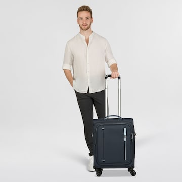 Valisette American Tourister en bleu : devant