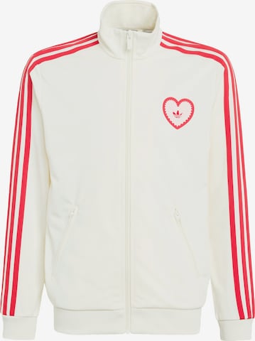 Veste mi-saison 'Firebird Heart' ADIDAS ORIGINALS en blanc : devant