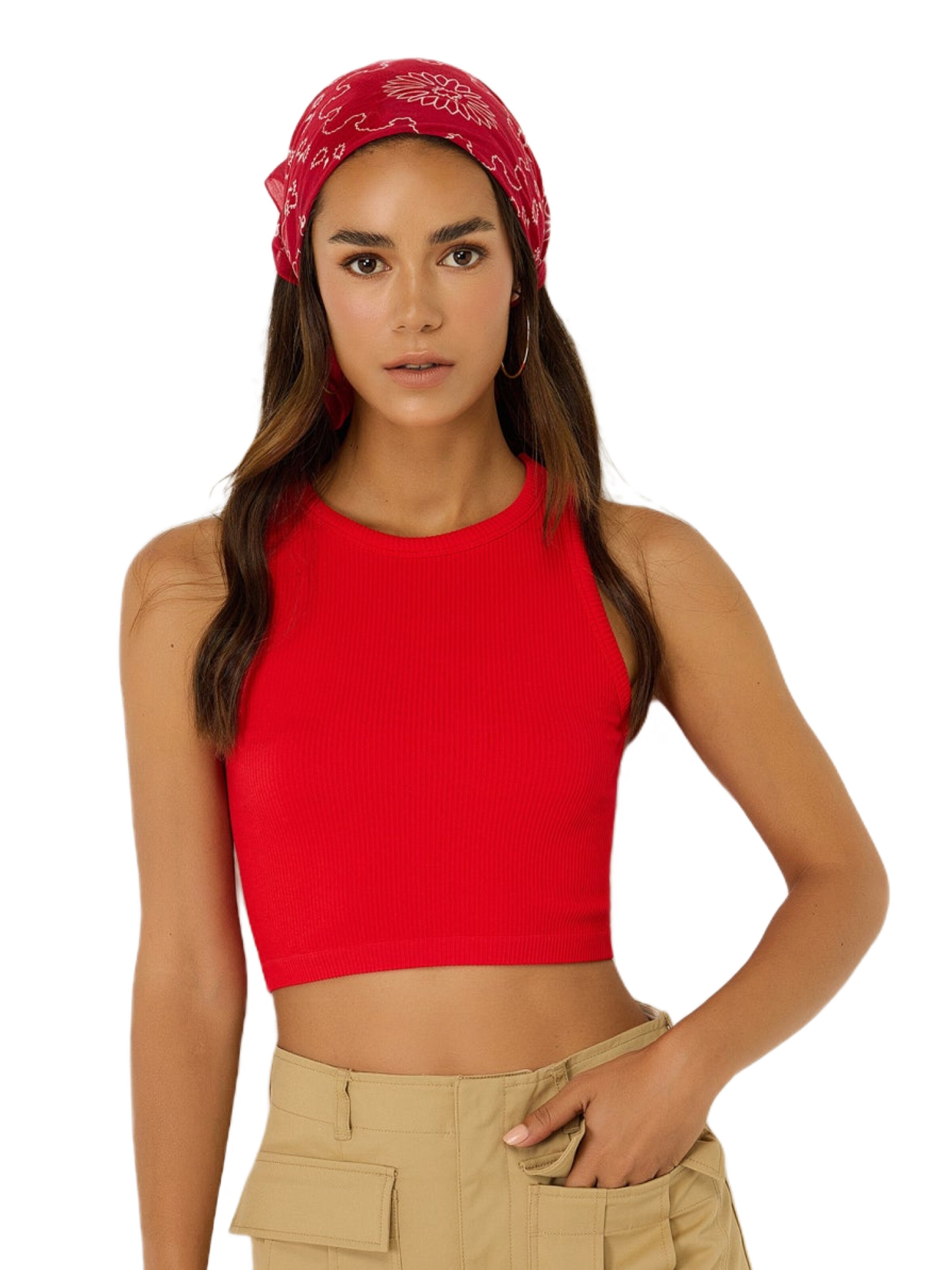 No Matter What Top in Rood: voorkant