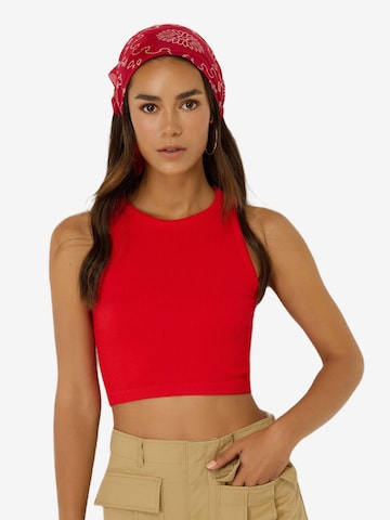 No Matter What Top in Rood: voorkant